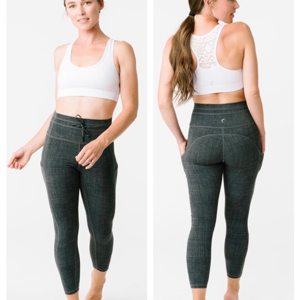 Zyia Sage Medley Pocket Drawstring Luxe 7/8 24"